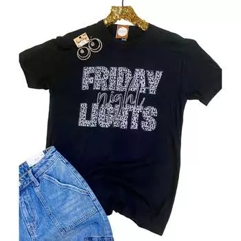 Футболка унисекс Friday Night Lights черного цвета Southern Attitude