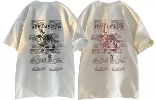 Футболка унисекс FUERZA, 2 Pack (White+Rose Red)