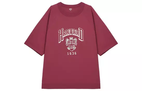 Футболка унисекс фуксия Uniqlo, фуксия