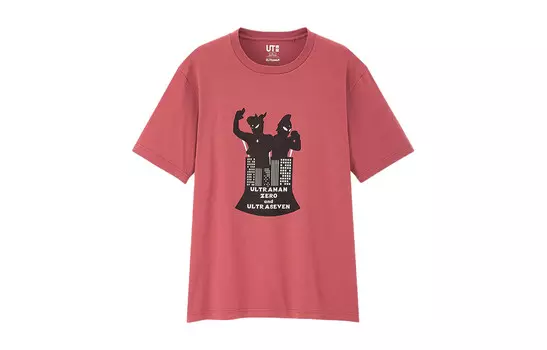 Футболка унисекс фуксия Uniqlo, фуксия
