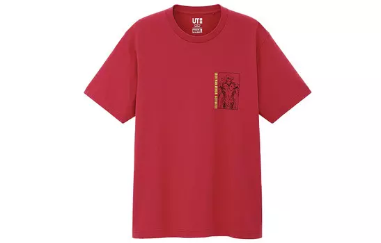 Футболка унисекс фуксия Uniqlo, фуксия