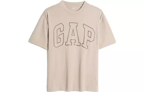 Футболка унисекс GAP, серый/белый