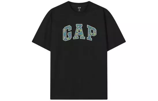 Футболка унисекс GAP, серый/белый