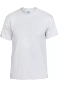 Футболка унисекс Gildan DryBlend для взрослых с коротким рукавом, белый