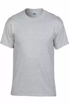 Футболка унисекс Gildan DryBlend для взрослых с коротким рукавом, цвет sport grey