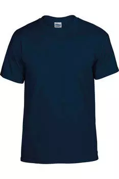 Футболка унисекс Gildan DryBlend для взрослых с коротким рукавом, темно-синий