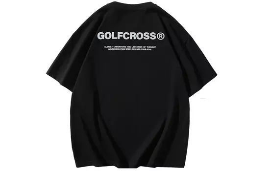 Футболка унисекс GOLFCROSS, Черный