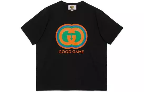 Футболка Gucci Unisex с логотипом, черный