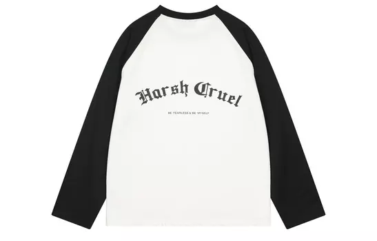 Футболка унисекс HARSH AND CRUEL, Черно-белый