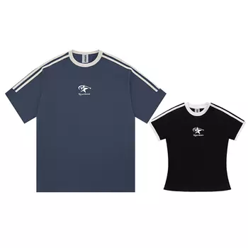 Футболка унисекс Heartboon, голубой/белый