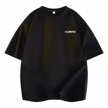 Футболка унисекс HUANQIU, Glacier Blue (Q White HUANQIU Chest Logo)