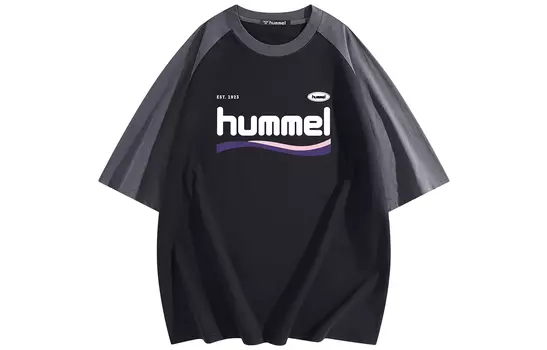 Футболка унисекс Hummel, черный/серый