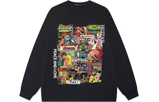 Футболка унисекс Huzzah, черный