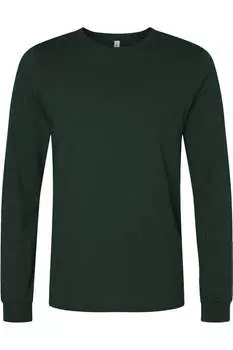 Футболка унисекс из джерси с длинным рукавом BELLA + CANVAS, цвет forest
