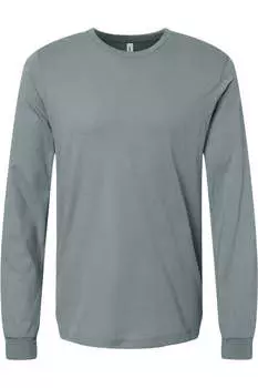 Футболка унисекс из джерси с длинным рукавом BELLA + CANVAS, цвет blue storm