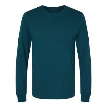 Футболка унисекс из джерси с длинными рукавами BELLA + CANVAS Bella+Canvas, цвет Atlantic