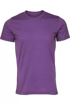 Футболка унисекс из джерси с круглым вырезом и коротким рукавом из парусины BELLA + CANVAS