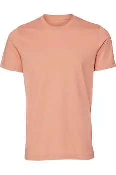 Футболка унисекс из джерси с круглым вырезом и коротким рукавом из парусины BELLA + CANVAS