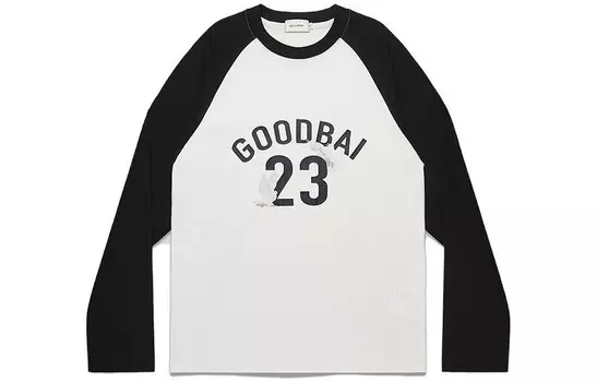 Футболка унисекс из коллекции FW23 Early Autumn Good Bai, черно-белый