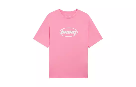 Футболка унисекс из коллекции LiNing Sports Life, светло-розовая