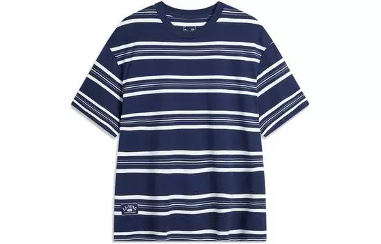 Футболка унисекс из коллекции LiNing Sports Life, темно-синяя