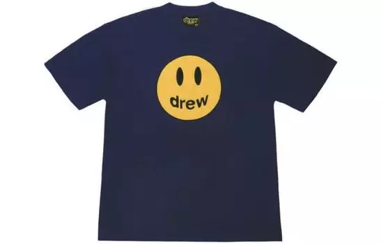 Футболка унисекс из коллекции Smiley Navy Drew House, синий