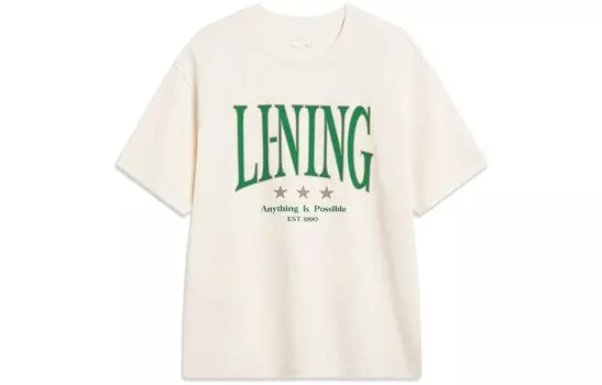 Футболка унисекс из коллекции Sports Life Off White Lining, кремовый