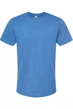Футболка унисекс из смеси хлопка премиум-класса Tultex, цвет royal heather