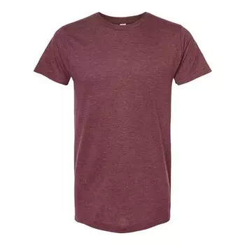 Футболка унисекс из тонкого джерси Tultex, цвет Heather Burgundy