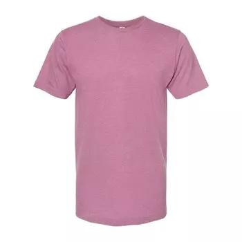 Футболка унисекс из тонкого джерси Tultex, цвет Heather Cassis