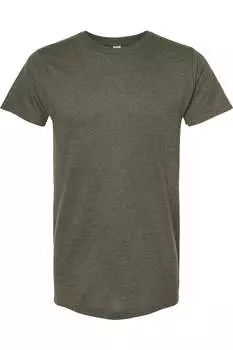 Футболка унисекс из тонкого джерси Tultex, цвет heather military green