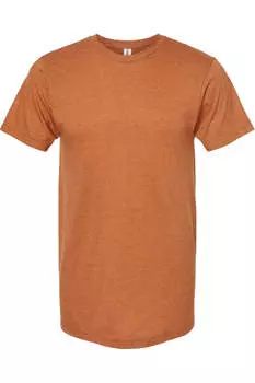 Футболка унисекс из тонкого джерси Tultex, цвет heather rust