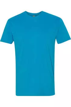 Футболка унисекс из замши Next Level, бирюзовый