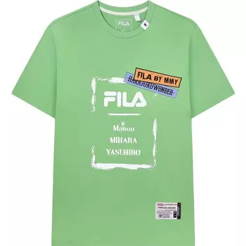 Футболка унисекс изумрудно-зеленая Fila, изумрудно-зеленый