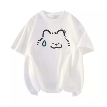 Футболка унисекс Jeanswest Club, цвет Arctic Ice Blue (Cat Face)