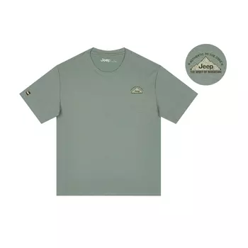 Футболка унисекс Jeep, оливково-зеленый