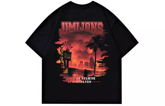 Футболка унисекс JIMI&JONS, Черный