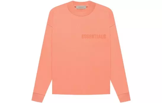 Футболка унисекс кораллово-красная Fear Of God Essentials, кораллово-красный