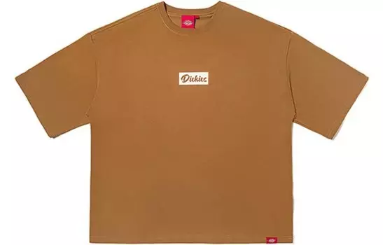 Футболка унисекс коричневая Dickies, коричневый