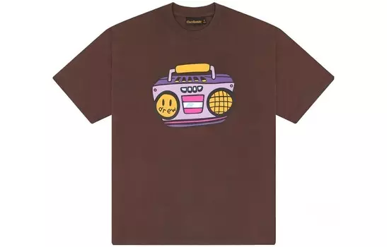 Футболка унисекс коричневая Drew House, коричневый