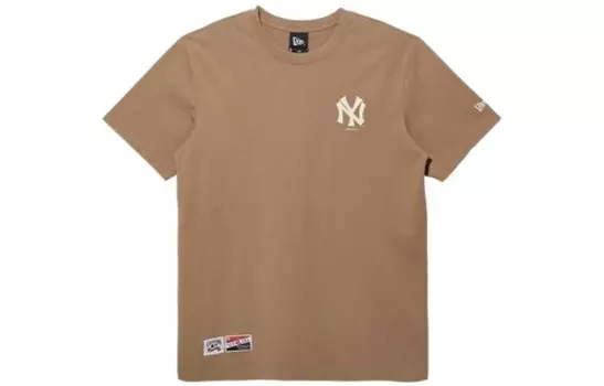 Футболка унисекс коричневая New Era, коричневый