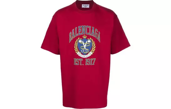 Футболка унисекс красная Balenciaga, красный