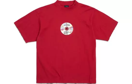 Футболка унисекс красная Balenciaga, красный