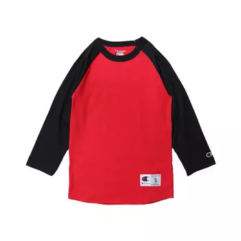 Футболка унисекс красная/черная Champion, красный/черный