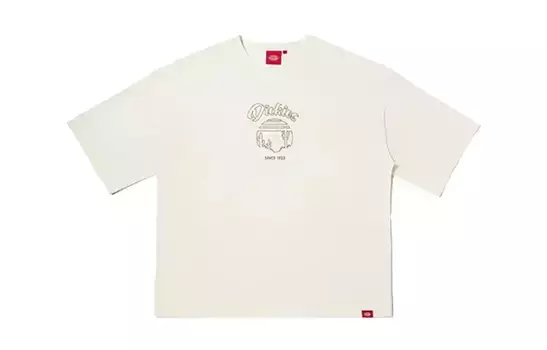 Футболка унисекс кремовая Dickies, кремовый