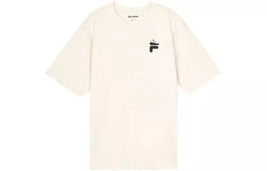 Футболка унисекс кремовая Fila Fusion, кремовый