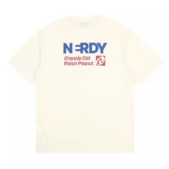 Футболка унисекс кремовая Nerdy, кремовый