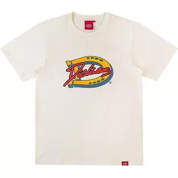 Футболка унисекс кремово-белая Dickies, кремовый/белый