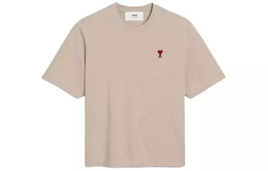 Футболка унисекс кремово-бежевая Amiparis, бежевый