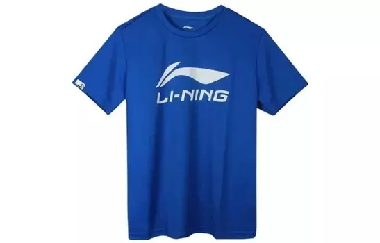 Футболка унисекс кристально-голубая Lining, голубой